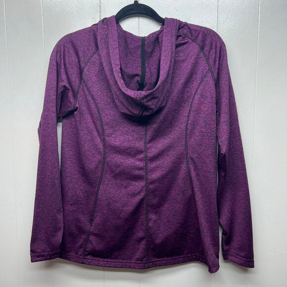 FREE2B Activewear Women's Purple Hooded Long Sleeve Pullover Size Medium - Picture 6 of 11
